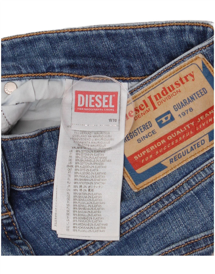 Diesel Herren Capri-Jeans W30 L21 Blaue Baumwolle