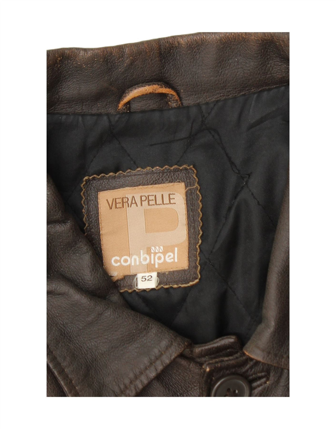 Conbipel Herren Lederjacke IT 52 Großes braunes Leder