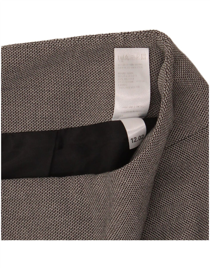 Marks & Spencer Damen Bleistiftrock UK 10 Small W30 Grau Polyester