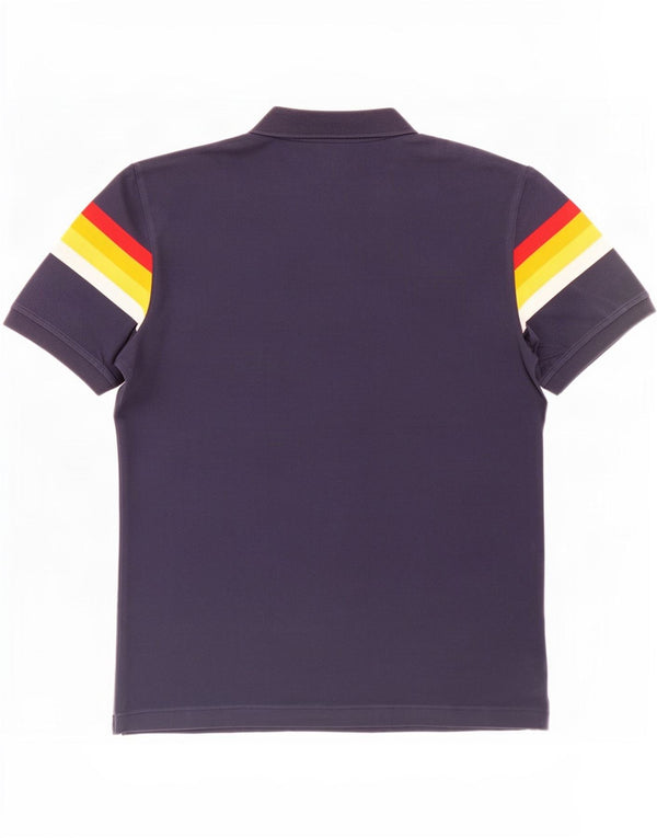 Gas Mens Polo Shirt 2XL Navy Blue Colourblock Cotton
