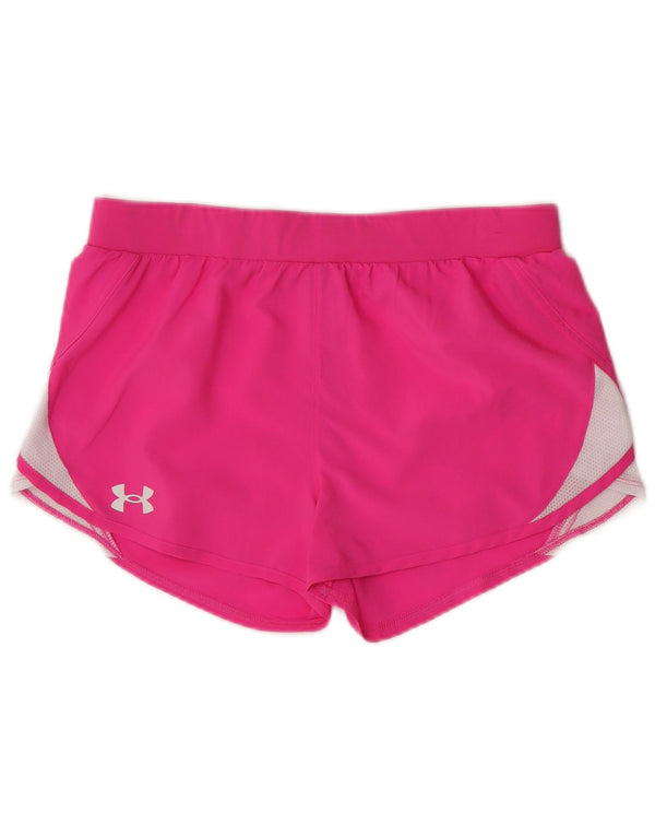 Under Armour Mädchen-Sportshorts, 11–12 Jahre, groß, rosa, Farbblock