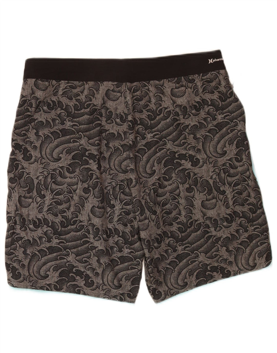 Hurley Herren-Badeshorts aus mittelgrauem Paisley-Polyester