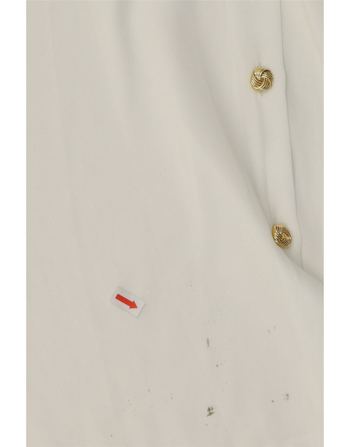 GLASER Womens Oversized Front Tie Shirt Blouse UK 16 Large Off White Vintage Glaser and Second-Hand Glaser from Messina Hembry 