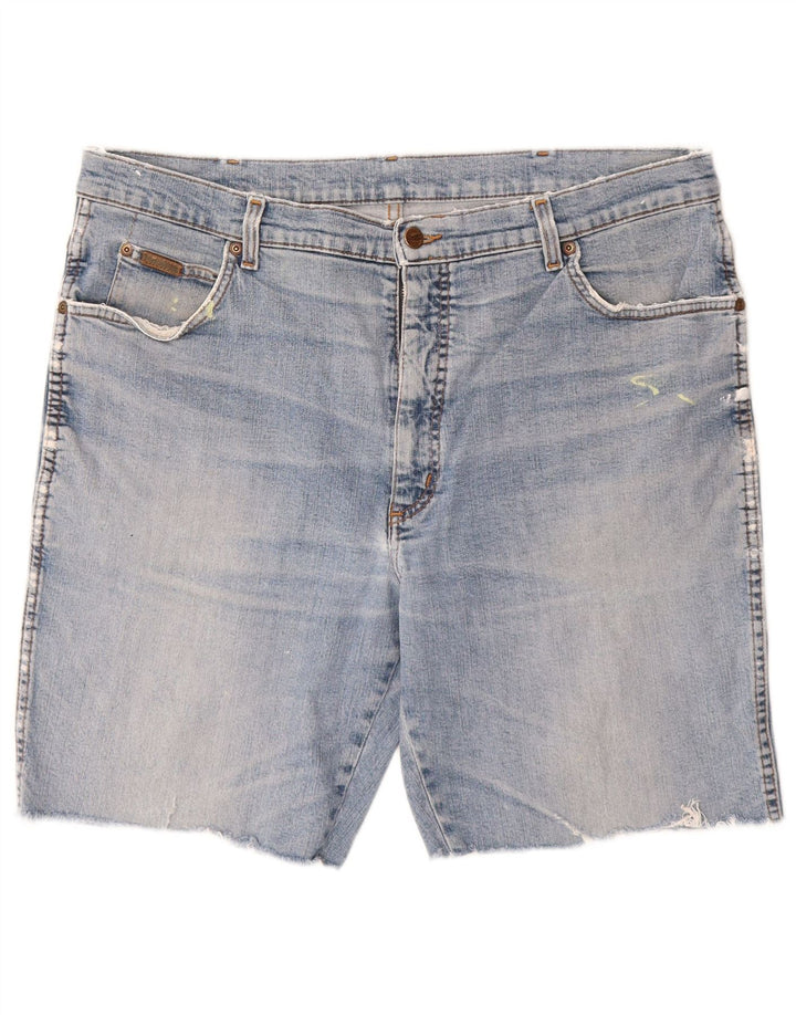 WRANGLER Herren Texas Stretch Denim Shorts W40 XL Blaue Baumwolle