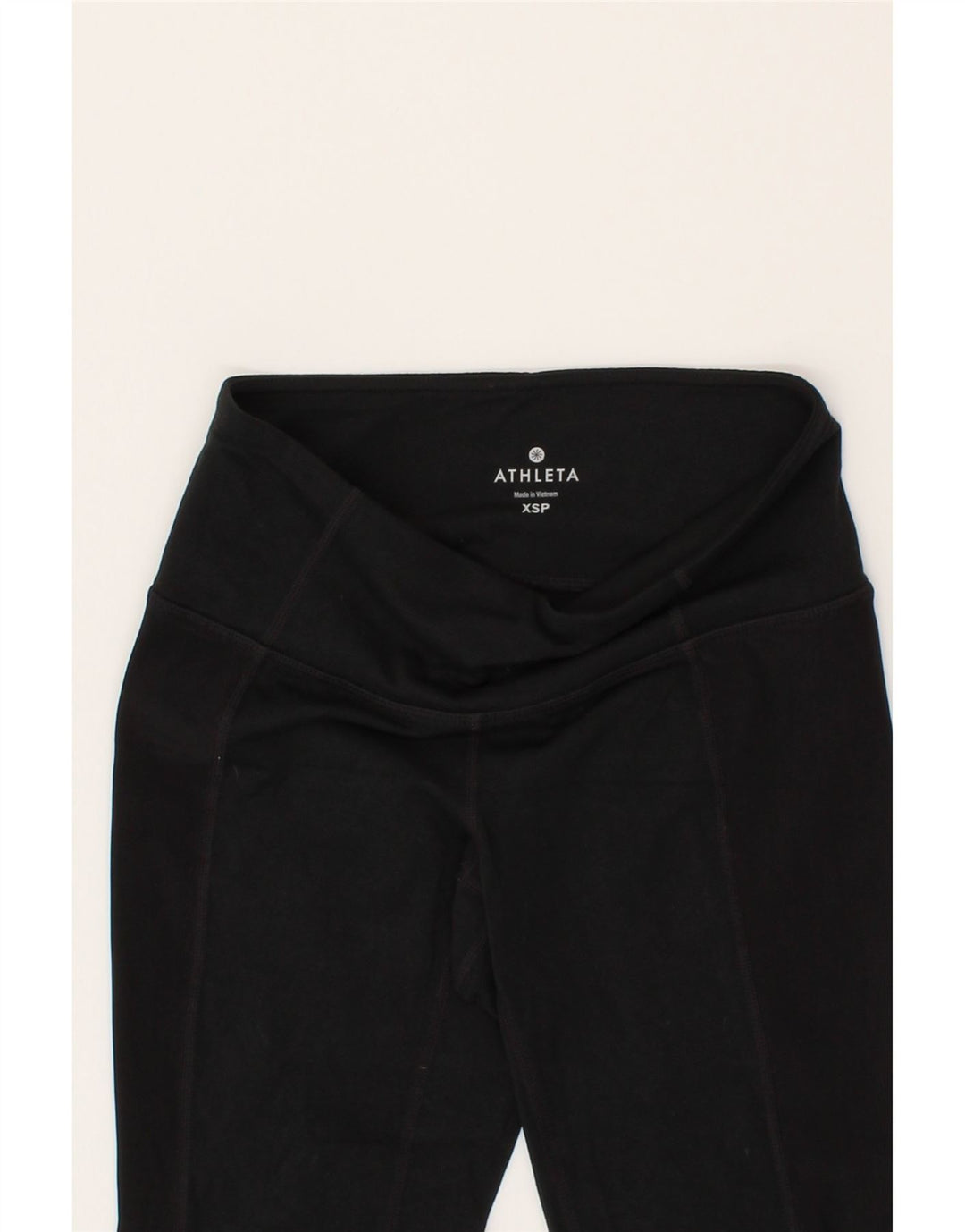 ATHLETA Womens Leggings UK 4 XS  Black Nylon Vintage Athleta and Second-Hand Athleta from Messina Hembry 