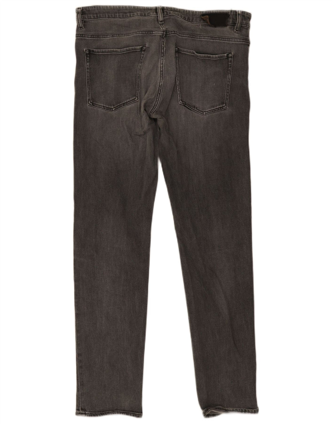 Hugo Boss Herren Slim Jeans W38 L34 Graue Baumwolle