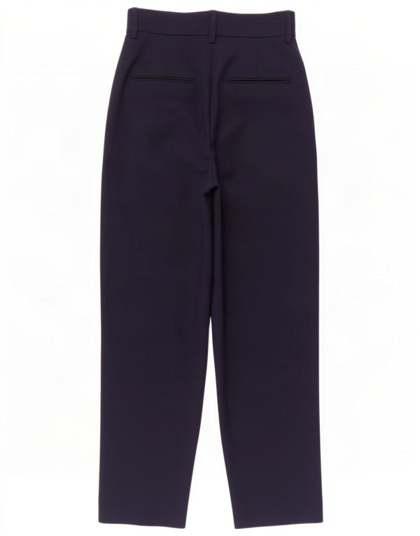 Zara Damen-Anzughose mit hoher Taille, EU 34, 2XS, W24, L27, Marineblau