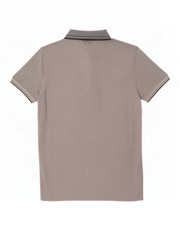 Hugo Boss Herren-Poloshirt mit normaler Passform, XL, grau gestreift, Baumwolle