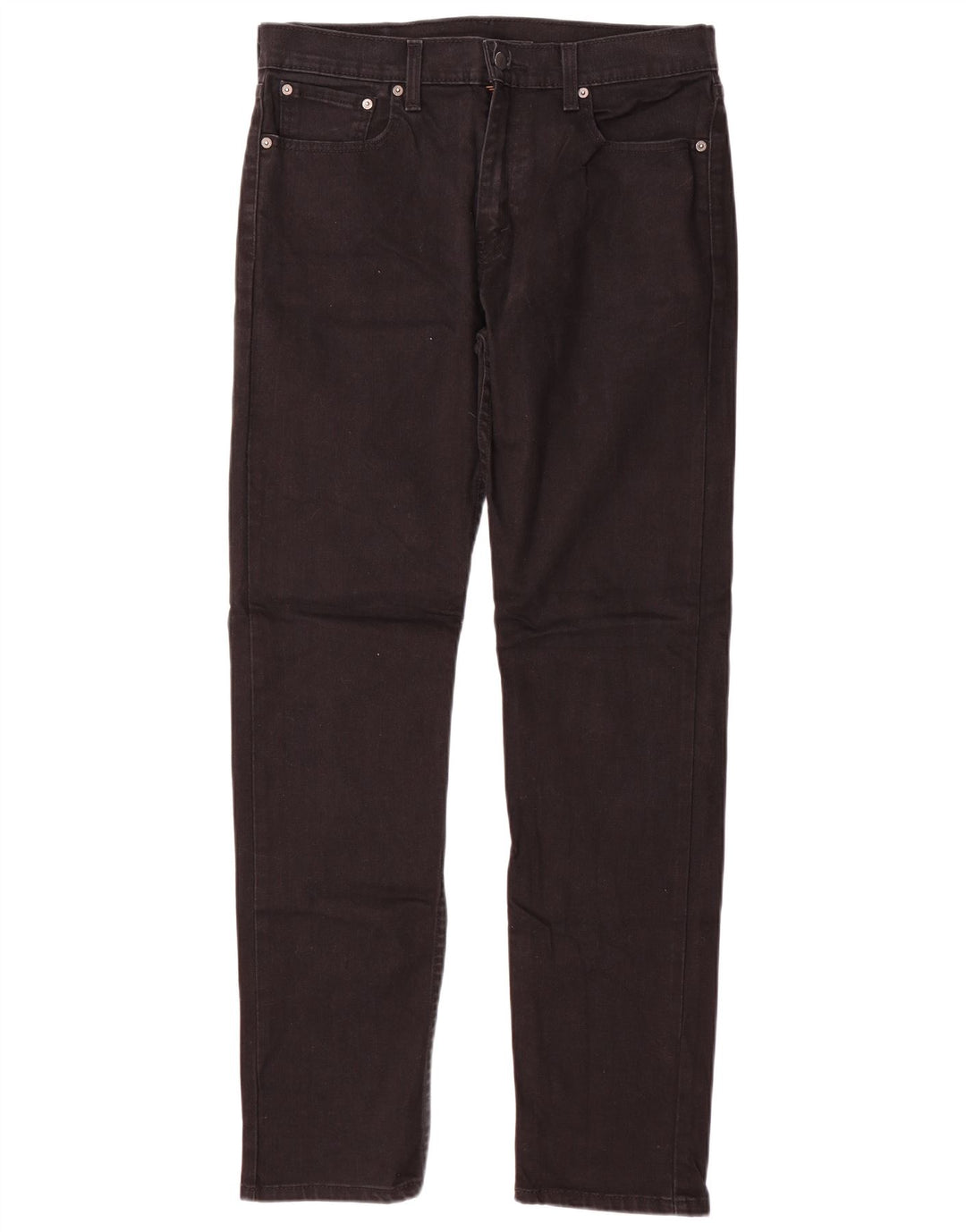 Levi's Herren 502 Tapered Jeans W33 L34 Schwarze Baumwolle