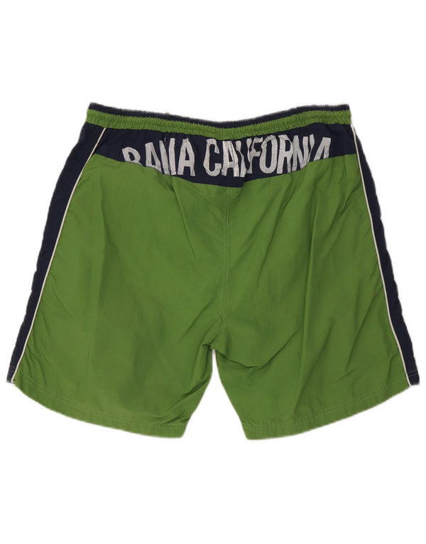 Diadora Mens Graphic Swimming Shorts 2XL Green Colourblock Nylon