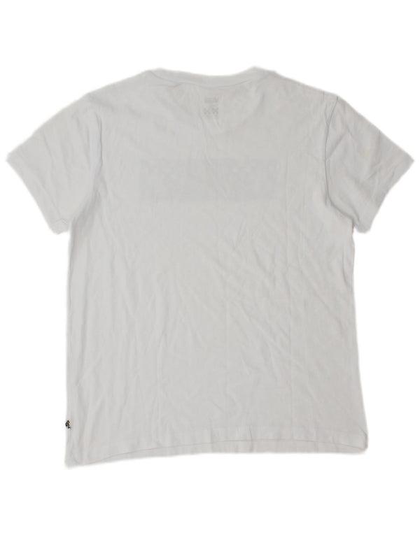 Vans Damen Grafik-T-Shirt-Oberteil UK 10 Small Weiß