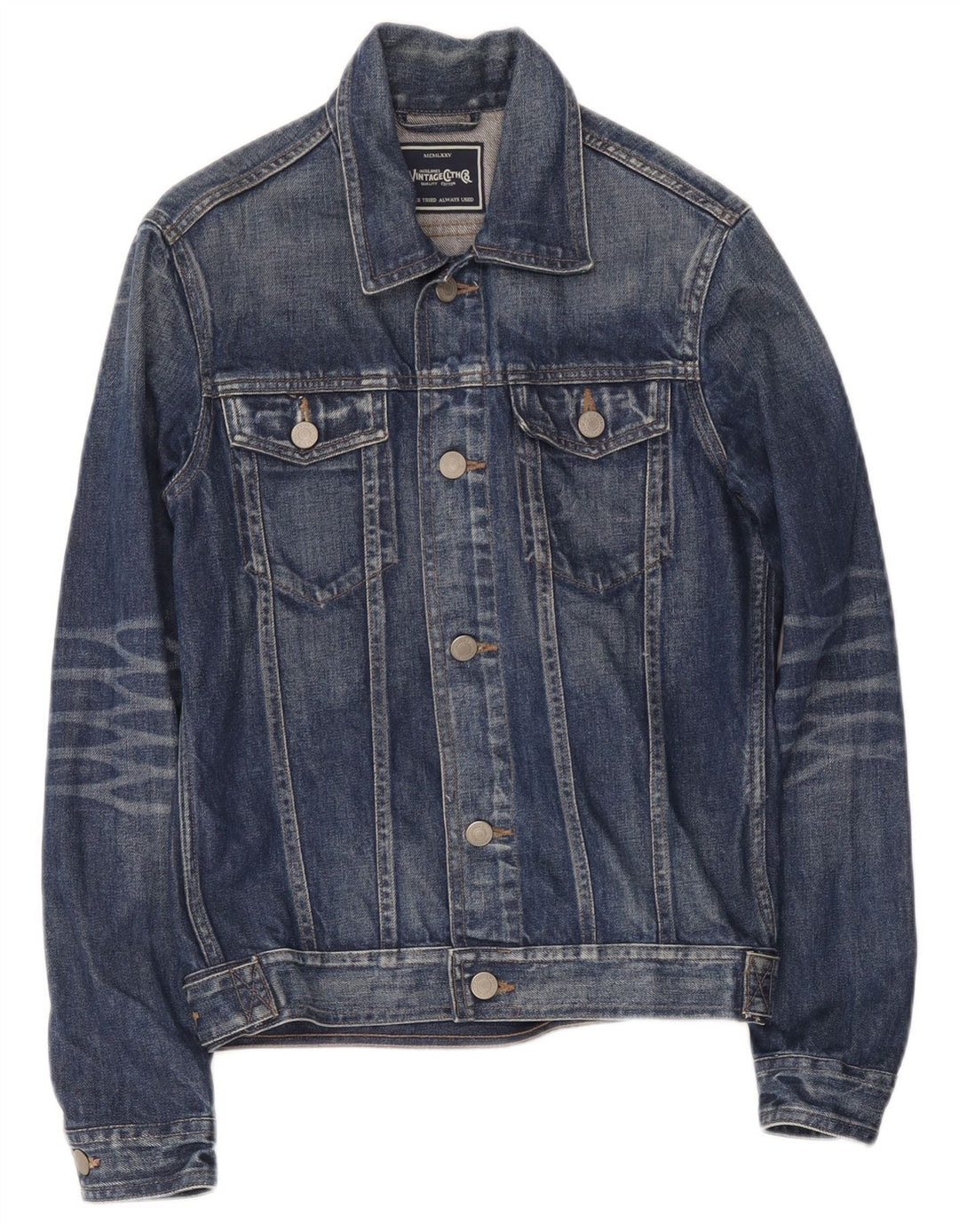 Jack & Jones Damen Jeansjacke UK 36 Small Marineblaue Baumwolle