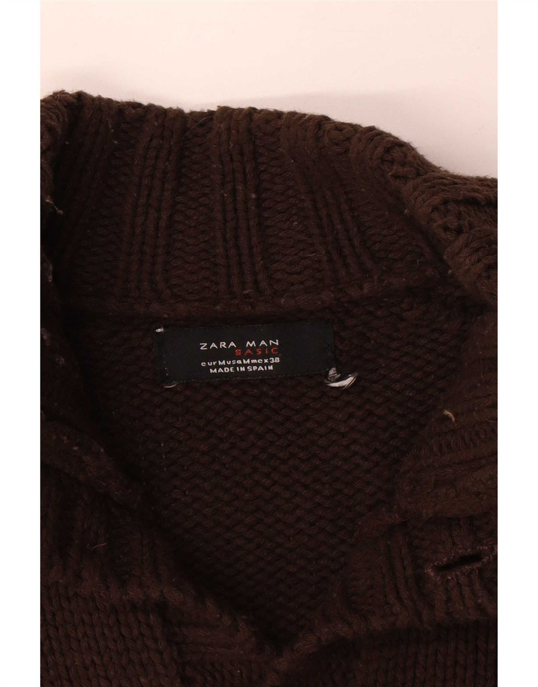 Zara Herren Strickjacke Mittelbraun