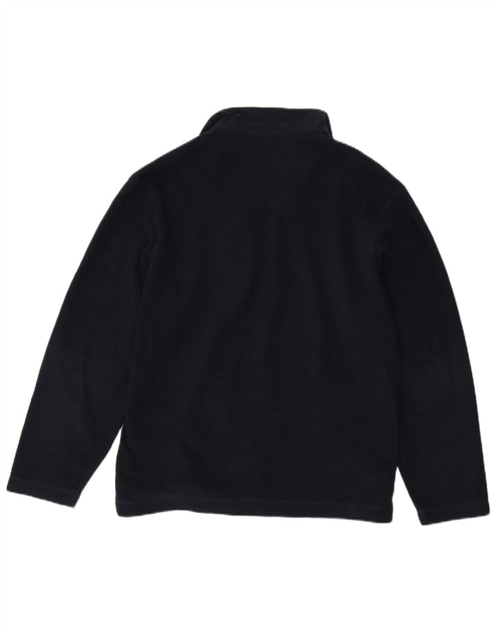 Marks & Spencer Herren-Fleecepullover mit Reißverschluss am Hals, mittelmarineblaues Polyester