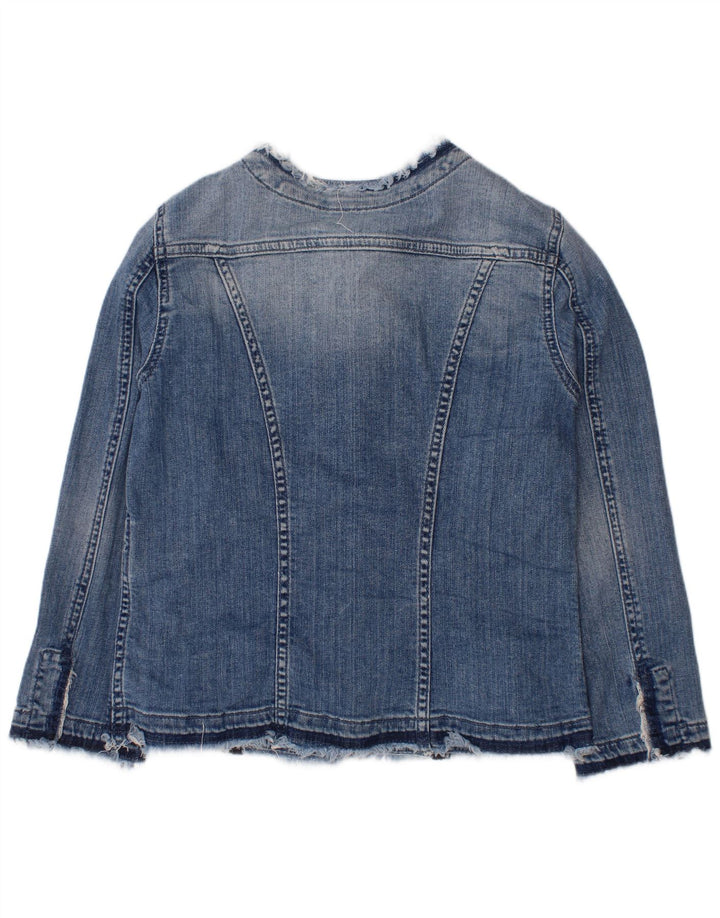 LIU JO Jeansjacke für Mädchen, 11–12 Jahre, blaue Baumwolle