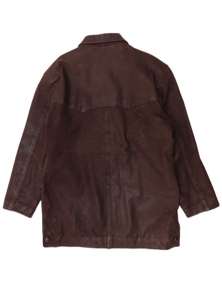 Vintage Herren Lederjacke UK 38 Mittelbraunes Leder