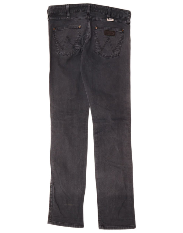 Wrangler Damen Lia Slim Jeans W29 L34 Graue Baumwolle