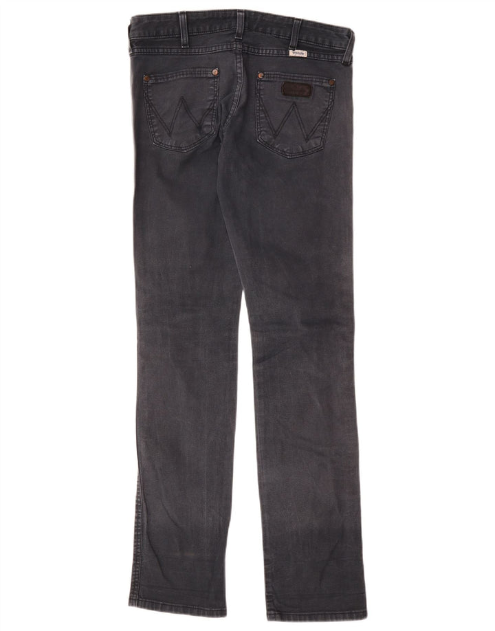 Wrangler Damen Lia Slim Jeans W29 L34 Graue Baumwolle