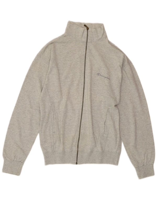 CHAMPION Damen-Trainingsanzug-Oberteiljacke UK 16 Large Grau meliert