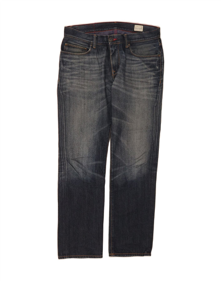 HUDSON Mens Straight Jeans W33 L32 Blue Cotton Vintage Hudson and Second-Hand Hudson from Messina Hembry 