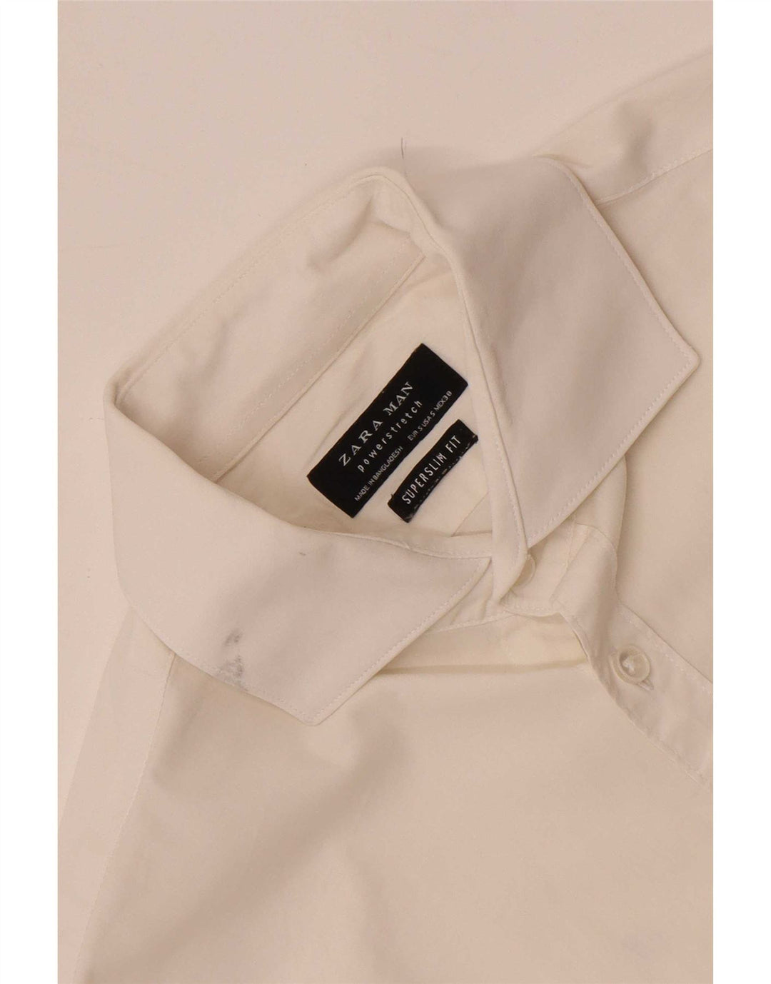 Zara Herren Super Slim Fit Hemd Small Weiß