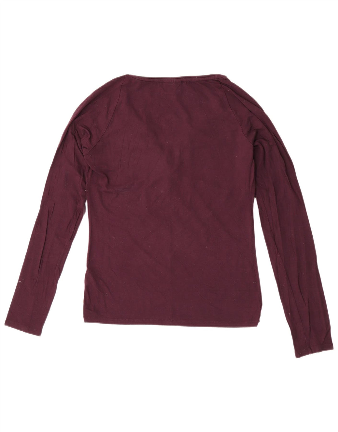 Trussardi Damen Top Langarm UK 12 Mittellila Viskose