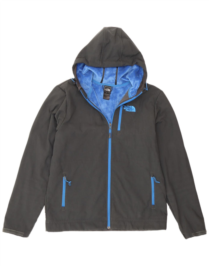 The North Face Herren-Windbreakerjacke mit Kapuze, UK 40, Größe L, grau, Polyester