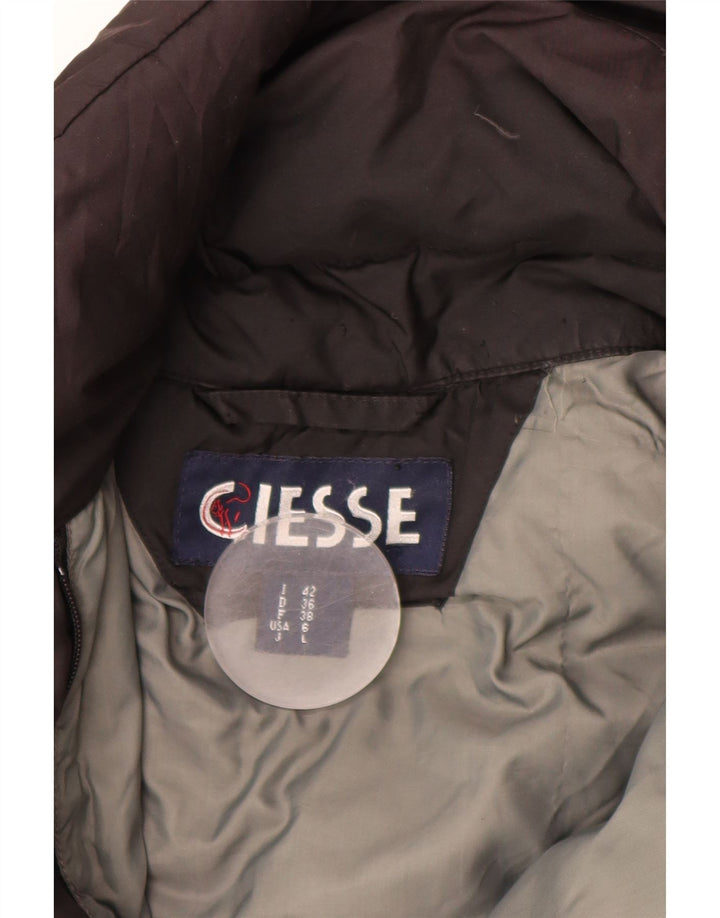 CIESSE PIUMINI Wattierter Damenmantel mit Kapuze IT 42 Mittelschwarzes Polyester