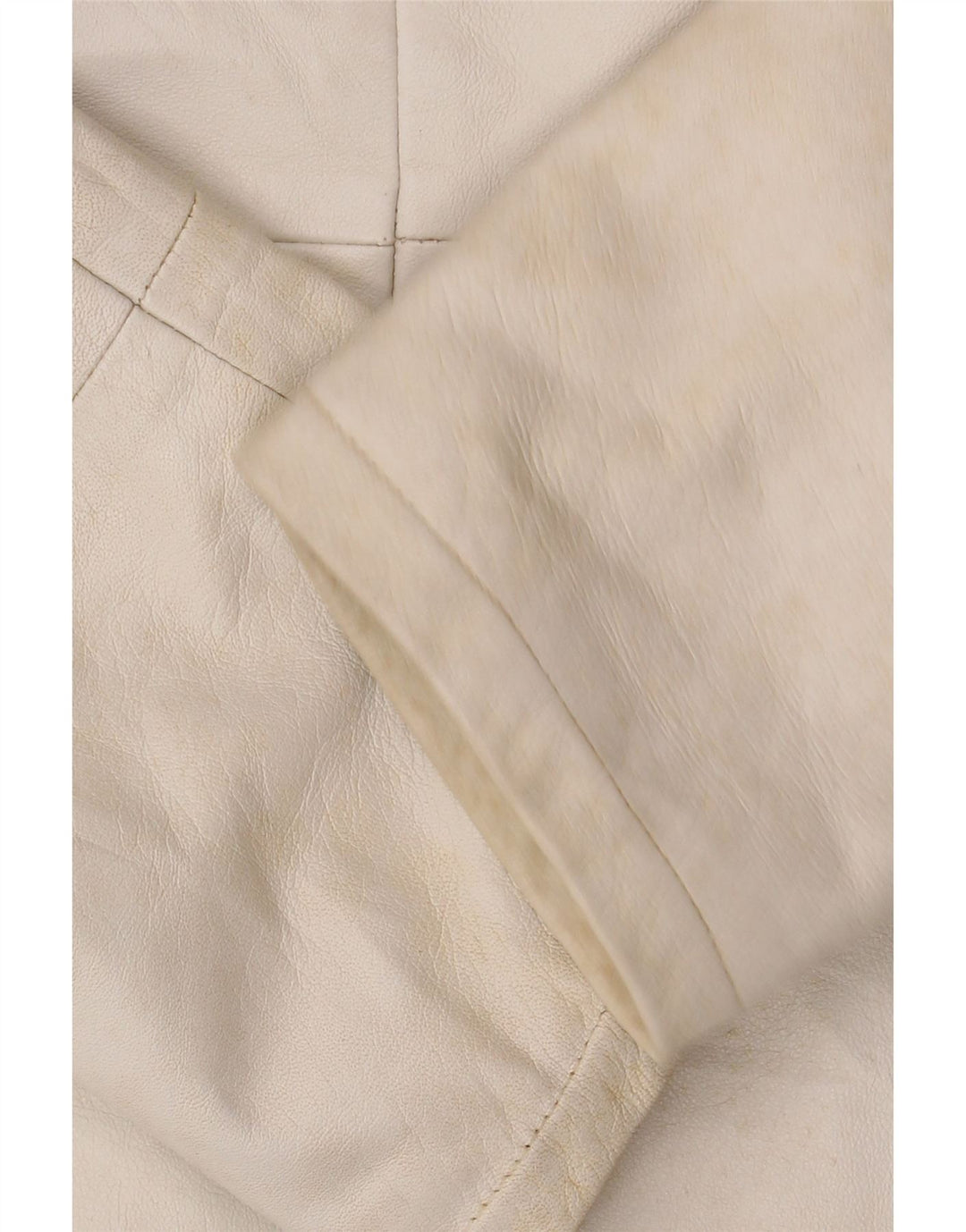 CONBIPEL Damen Lederjacke mit Kapuze IT 42 Mittelweißes Leder