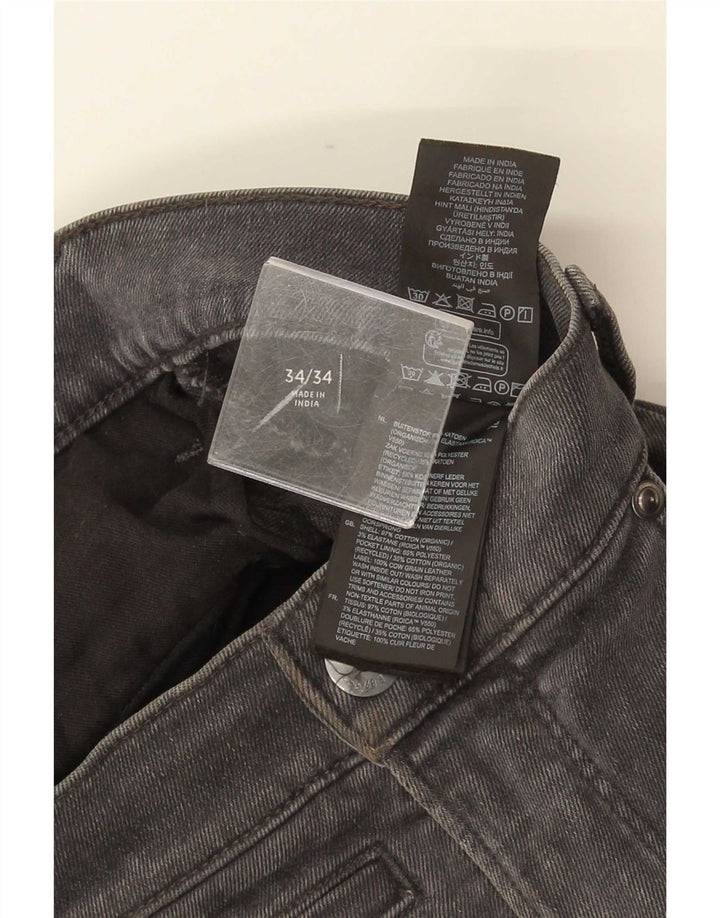 G-Star Herren Slim Jeans W34 L34 Graue Baumwolle