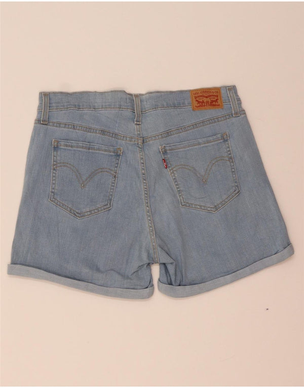 LEVI'S Damen-Jeansshorts mit mittelhohem Bund, W31, mittelblaue Baumwolle