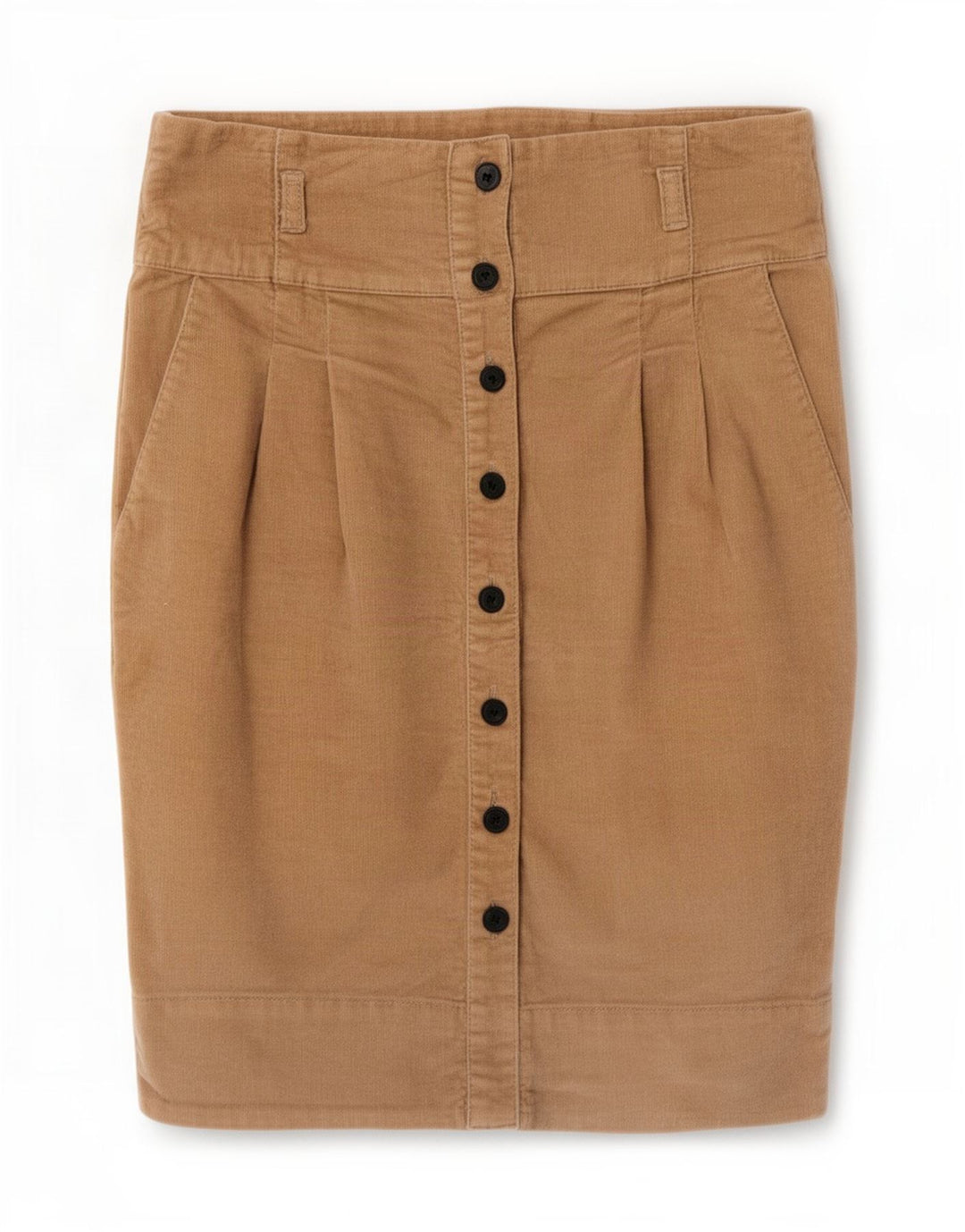 Zara Damen Cordrock Small W26 Beige