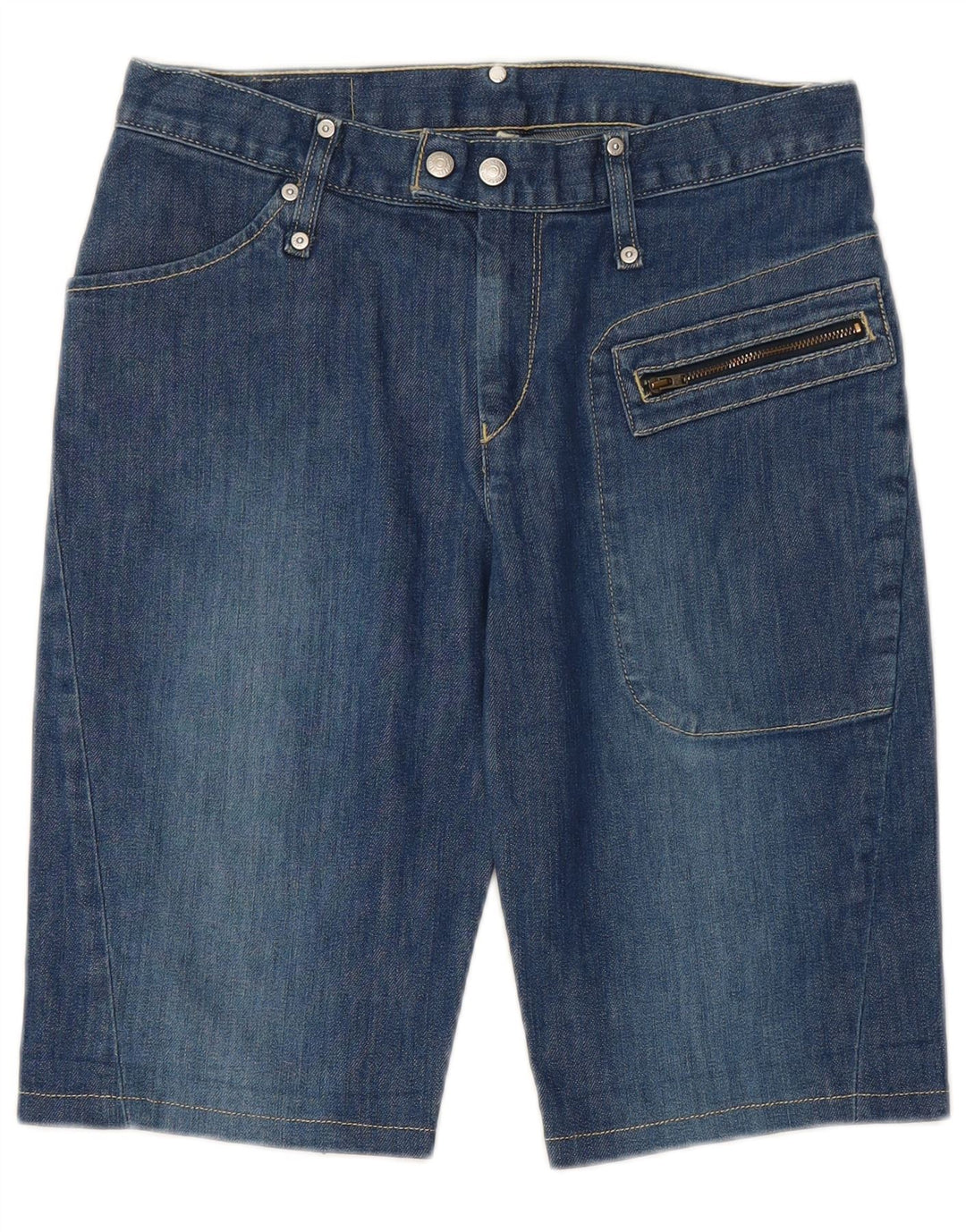 LEVI'S Damen-Jeansshorts, mittelgroß, W30, blaue Baumwolle