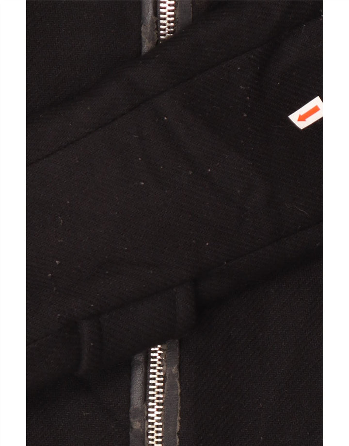 Zara Damen-Windbreakerjacke mit Kapuze, UK 14, Mittelschwarz, Polyester
