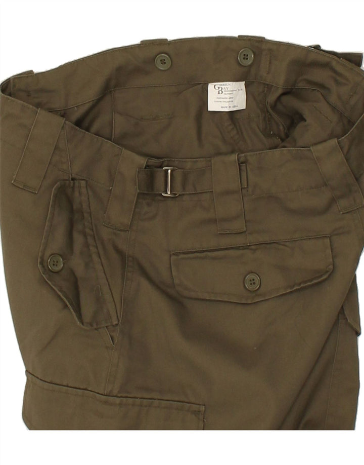 VINTAGE Gerade Herren-Cargohose W30 L30 Khaki
