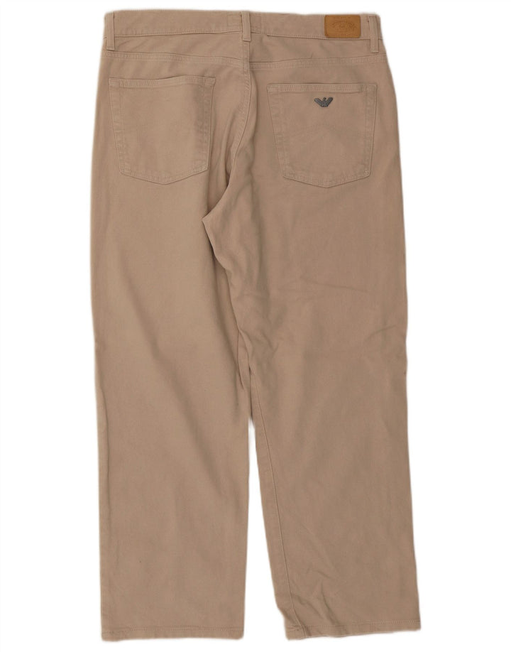 Armani Herren gerade Freizeithose W36 L27 Beige