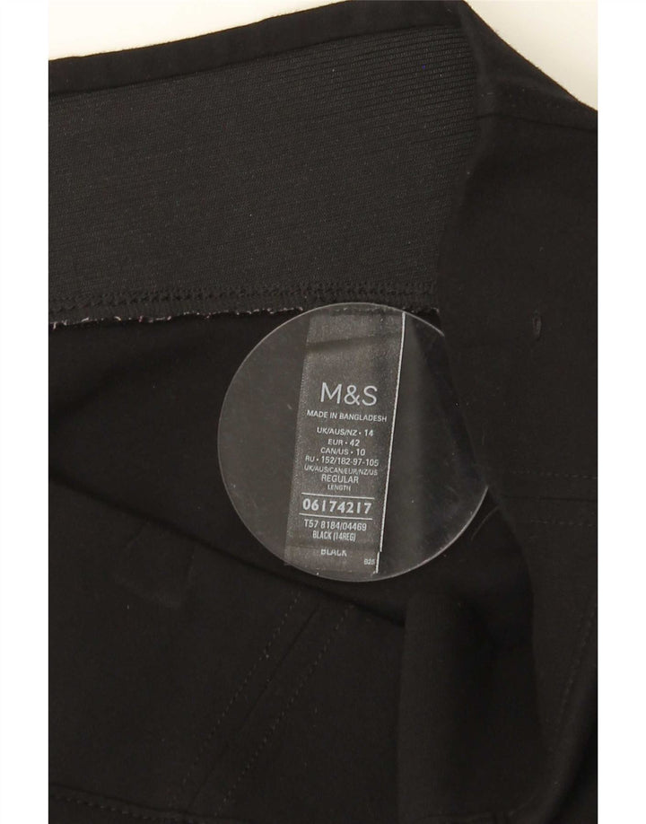Marks & Spencer Damen Leggings UK 14 Large Schwarze Viskose