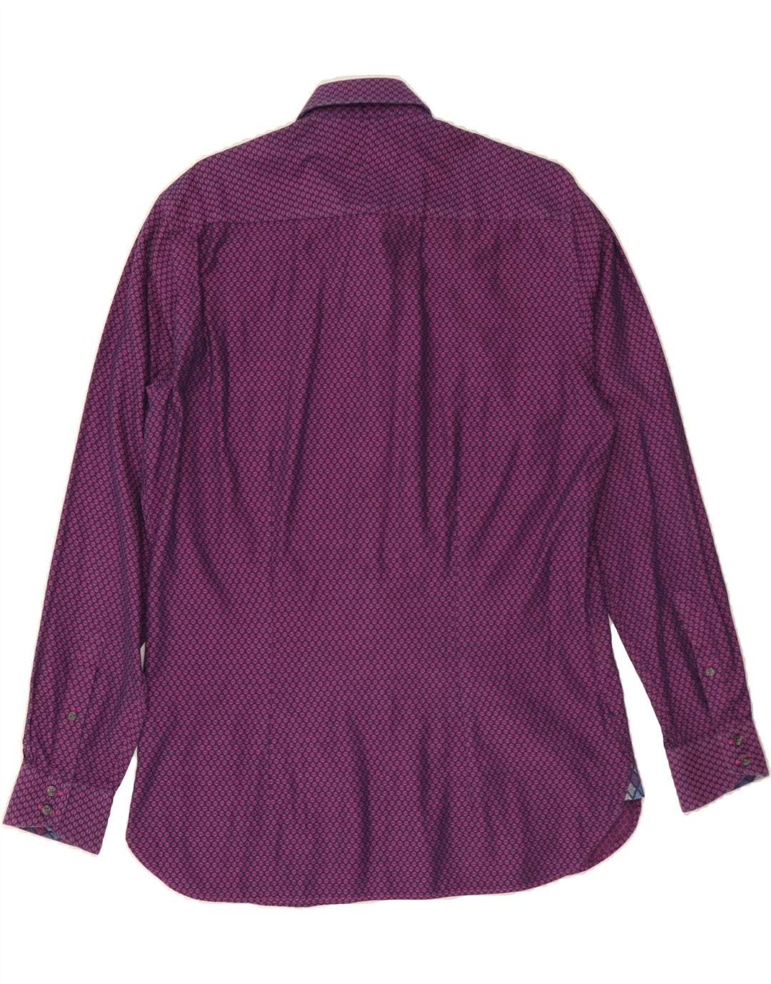 TED BAKER Mens Shirt Size 16 Large Purple Spotted Cotton Vintage Ted Baker and Second-Hand Ted Baker from Messina Hembry 