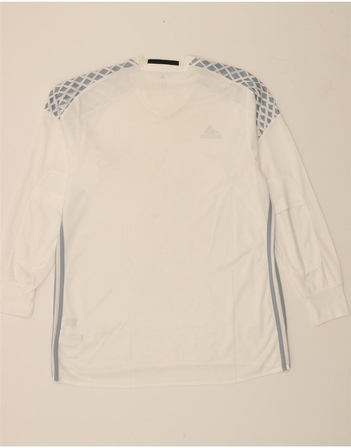 ADIDAS Herren Adizero Graphic Top Langarm XL Weiß Polyester