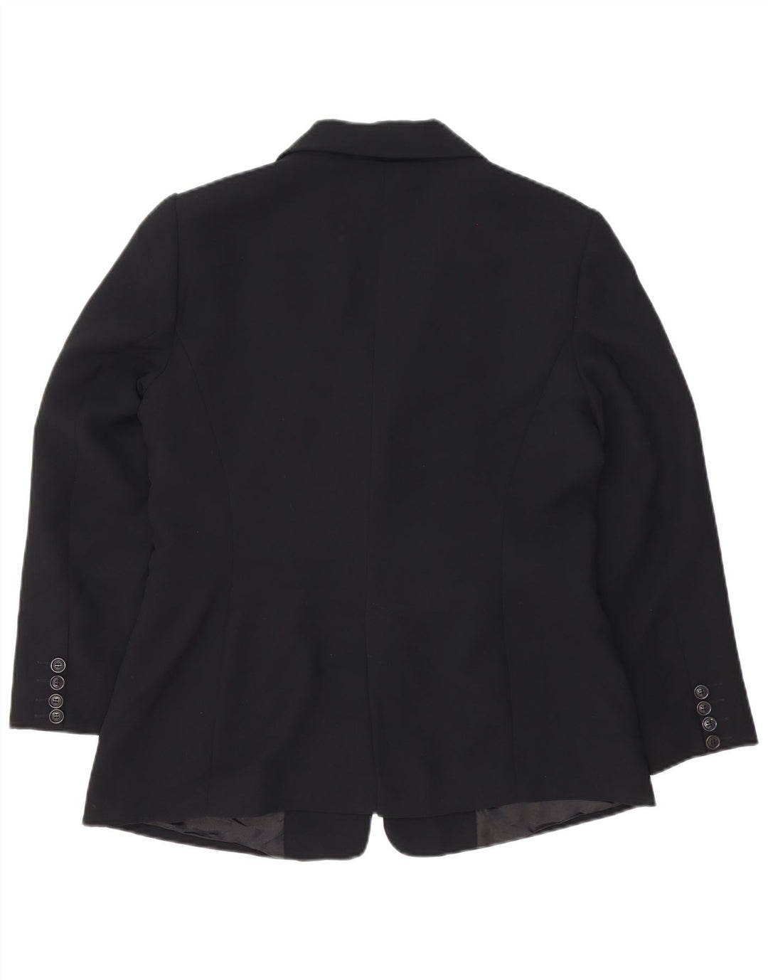 Zara Damen 2-Knopf-Blazerjacke EU 44 XL Schwarz Polyester