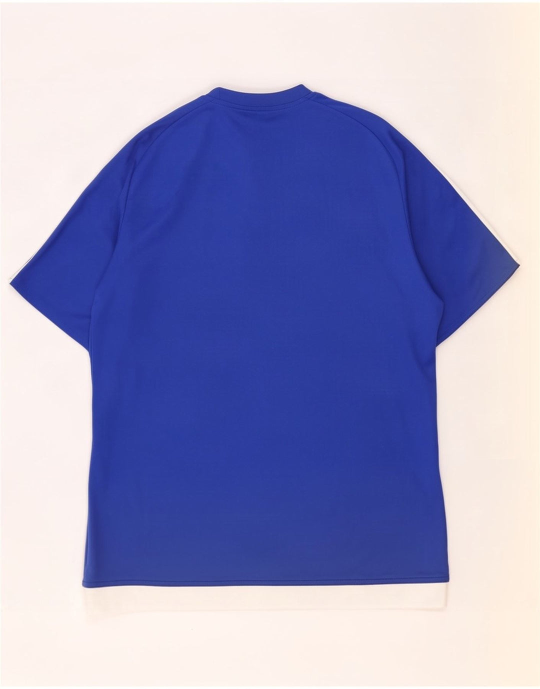 Adidas Herren Climalite T-Shirt Top Mittelblaues Colourblock-Polyester