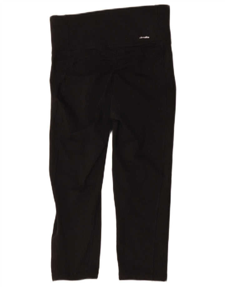 Adidas Damen Climalite Capri Leggings UK 8/10 Small Schwarz
