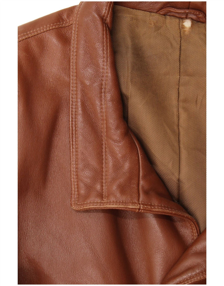 Scout Herren Lederjacke UK 40 Large Braun