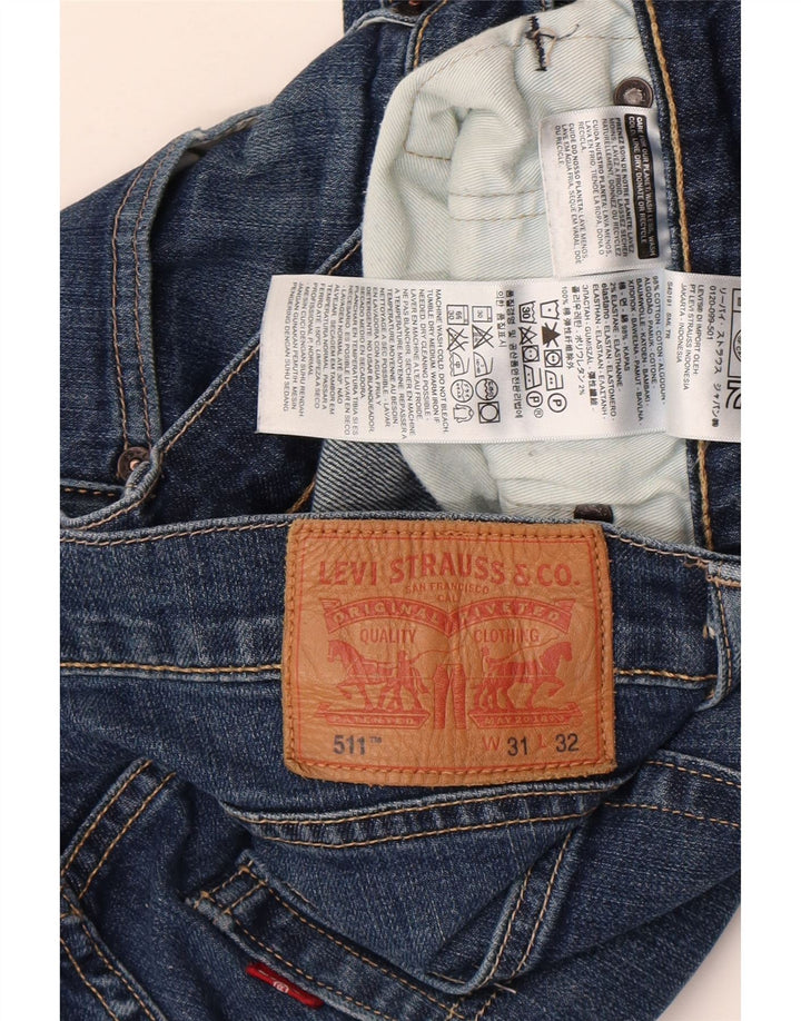 Levi's Herren 511 Slim Jeans W31 L32 Blaue Baumwolle