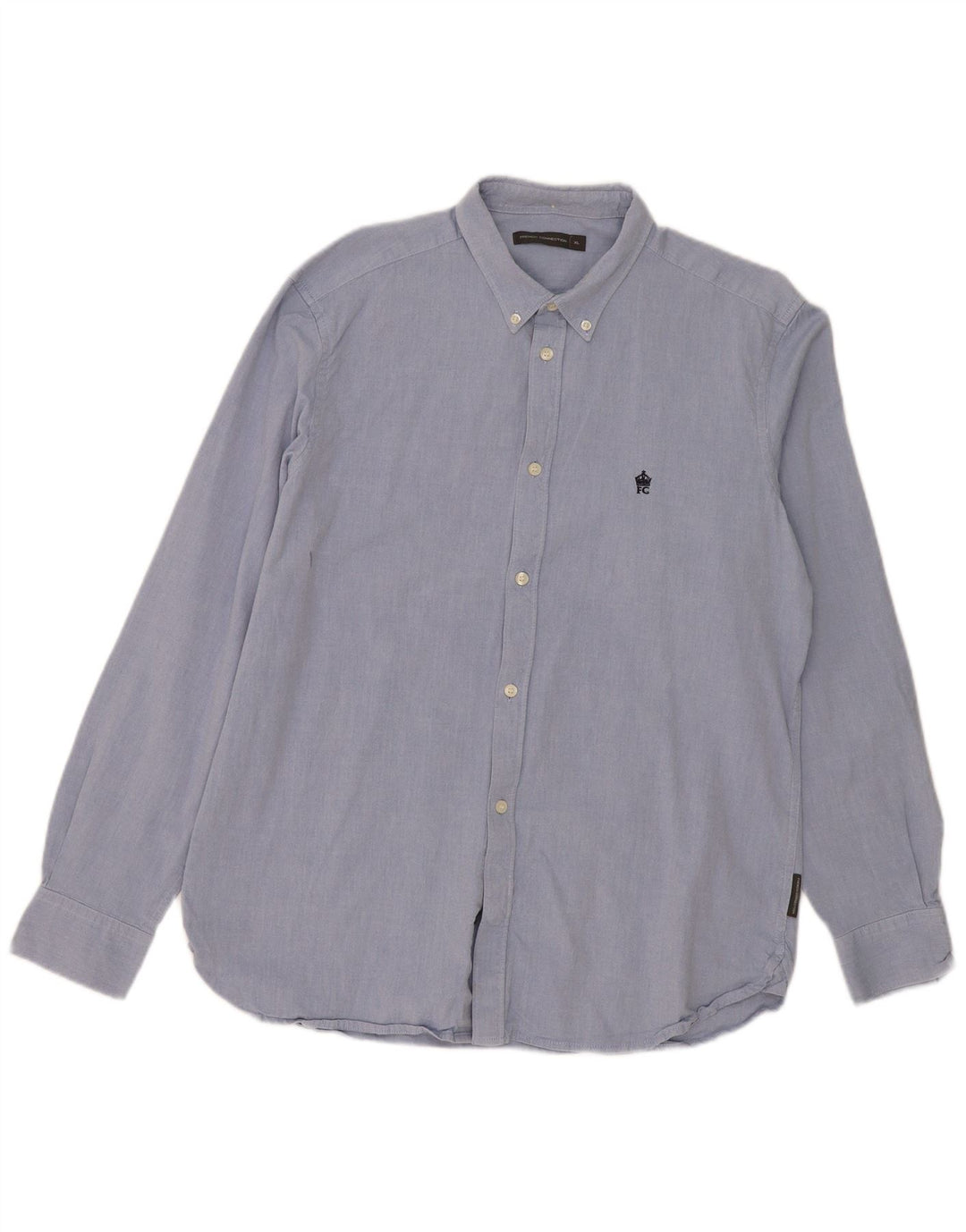 FRENCH CONNECTION Mens Shirt XL Blue Cotton