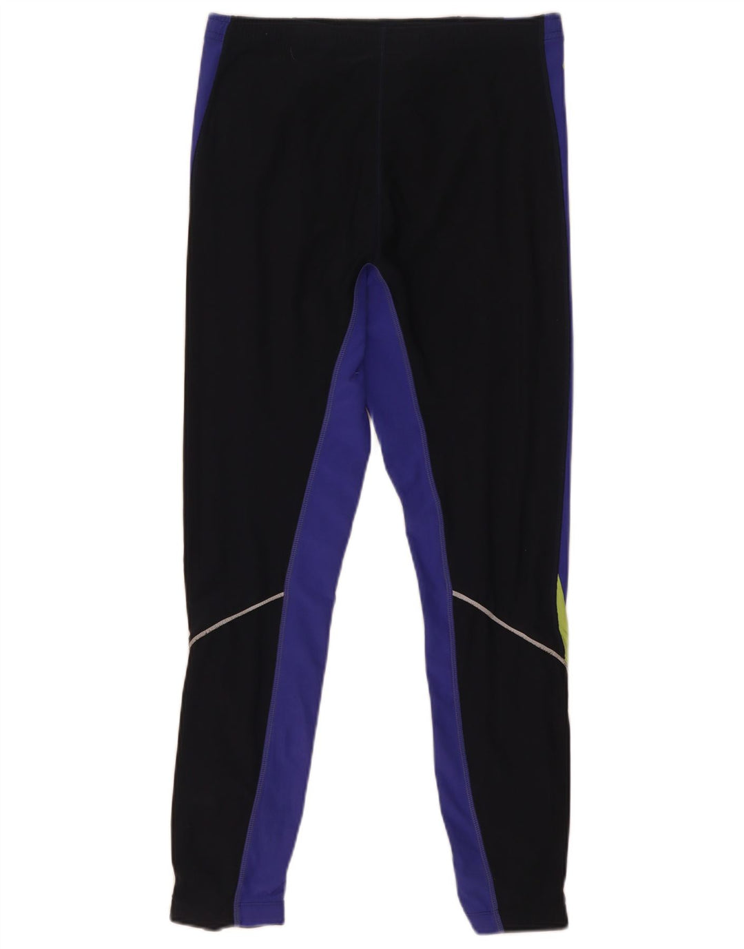 Nike Herren Dri Fit Leggings UK 38/40 Mittelschwarzes Colourblock-Polyester