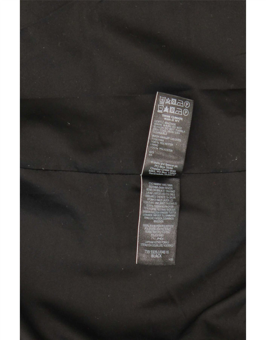 Marks & Spencer Damen Blazer Jacke UK 12 Medium Schwarz Polyester