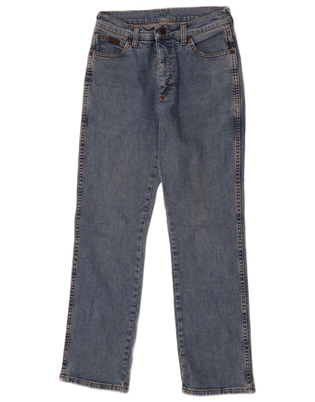 Wrangler Damen Straight Jeans US 10 Medium W28 L28 Blaue Baumwolle