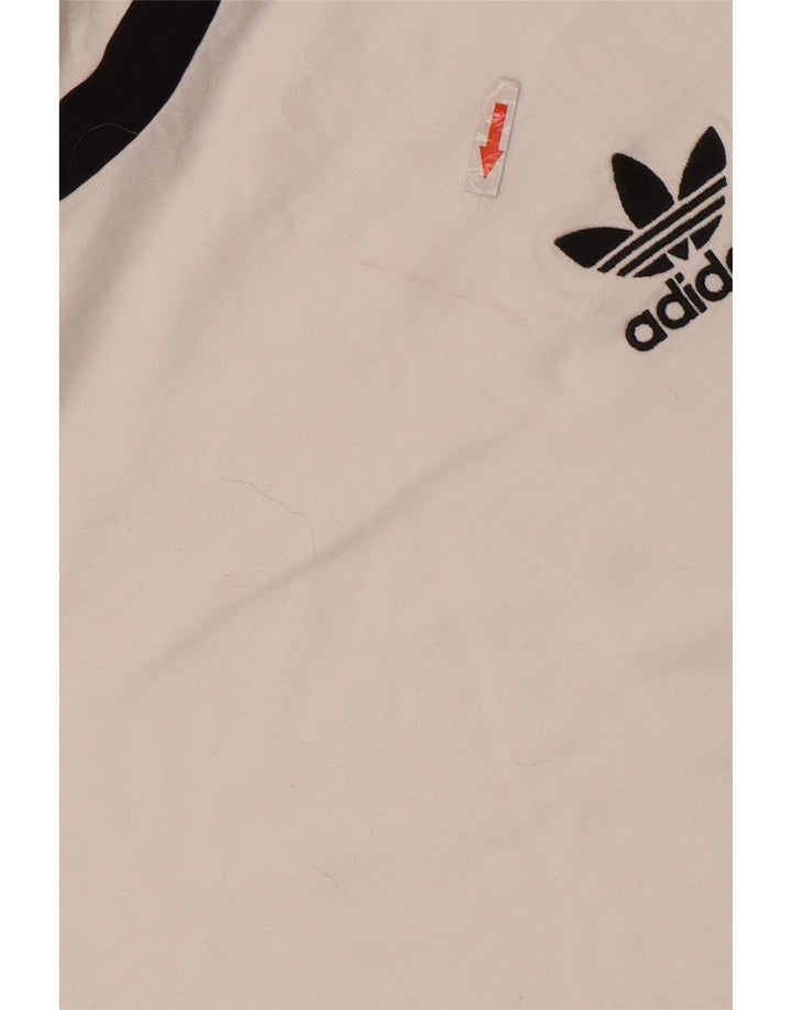 Adidas Herren T-Shirt Top Mittelweiße Baumwolle