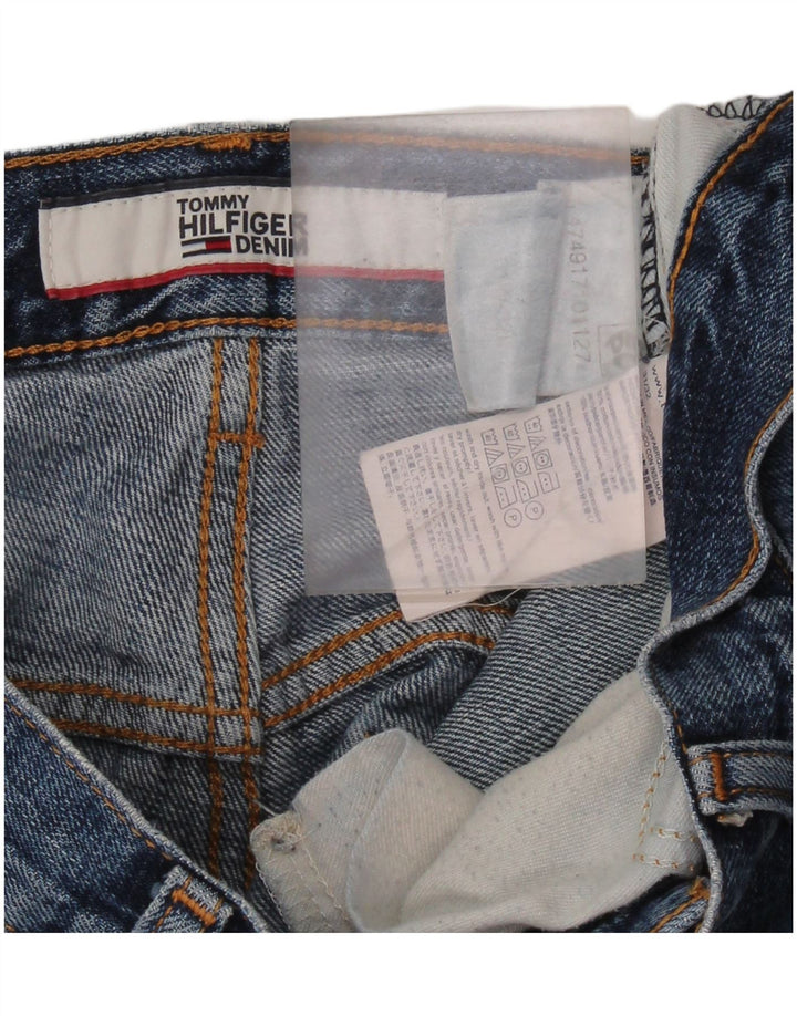 TOMMY HILFIGER Herren Straight Jeans W31 L32 Blaue Baumwolle